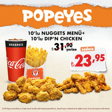 Popeyes® İndirim Kuponu